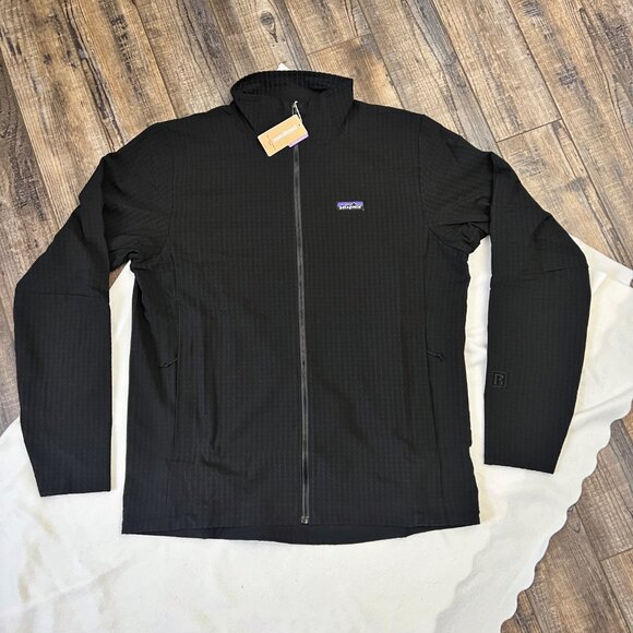NEW Patagonia Men's R1 Polartec Power Grid Techface Jacket Size L Black - Picture 4 of 13
